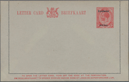 Südwestafrika: 1923/28 Five Unused Card Letters With Different Overprints Of The Country Name, Rare - South West Africa (1923-1990)