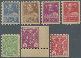 Uruguay: 1920s, Unadopted "Artigas" Design, Group Of 29 Essays Incl. Se-tenants. - Uruguay