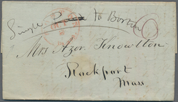 Vereinigte Staaten Von Amerika - Stampless Covers: 1830's-60's Ca.: Collection Of 40 Stampless Cover - …-1845 Préphilatélie