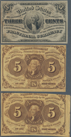 Vereinigte Staaten Von Amerika: Fractional Currency Lot, Comprised Of 17 Pieces Including FR 1226, 1 - Sonstige & Ohne Zuordnung