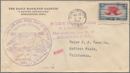 Vereinigte Staaten Von Amerika: 1925/62 Accumulation Of Ca. 130 Covers And Postal Stationeries With - Other & Unclassified