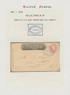 Vereinigte Staaten Von Amerika - Ganzsachen: 1864/1889, Collection Of 19 Used "WELLS FARGO" Envelope - Autres & Non Classés