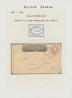 Vereinigte Staaten Von Amerika - Ganzsachen: 1864/1889, Collection Of 19 Used "WELLS FARGO" Envelope - Other & Unclassified