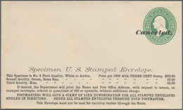 Vereinigte Staaten Von Amerika - Ganzsachen: 1884/99 Ca. 40 Unused Postal Stationery Envelopes All W - Other & Unclassified