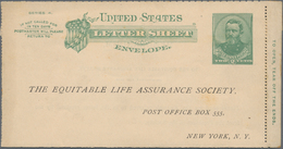 Vereinigte Staaten Von Amerika - Ganzsachen: 1886 Seven Unused Postal Stationery Letter Sheets, One - Altri & Non Classificati