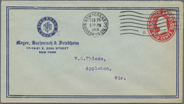 Vereinigte Staaten Von Amerika - Ganzsachen: 1910/58 Ca. 600 Commercially Used Postal Stationery Env - Andere & Zonder Classificatie