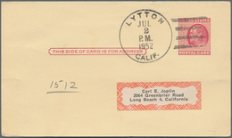 Vereinigte Staaten Von Amerika - Ganzsachen: 1951/59 Holding Of Ca. 1.080 Used Postal Stationery Pos - Autres & Non Classés