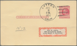 Vereinigte Staaten Von Amerika - Ganzsachen: 1951/59 Holding Of Ca. 1.080 Used Postal Stationery Pos - Andere & Zonder Classificatie