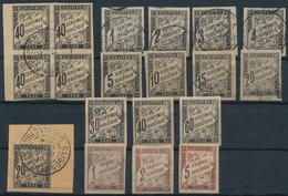 Alle Welt: 1850/1900 (ca.), Used And Mint Assortment Of Apprx. 590 Classic And Semi-classic Stamps O - Collezioni (senza Album)