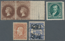 Alle Welt: 1870/1914 (ca.), Lot Of Five Stamps Incl. USA Scott No. 263 Unused, South Australia SG No - Collections (without Album)