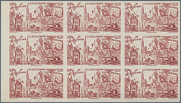 Französische Kolonien: 1946, Du Chad Au Rhin, Lot Of Imperforate Complete Sets: Madagascar Block Of - Sonstige & Ohne Zuordnung