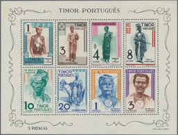 Portugiesische Kolonien: 1946/1977 (ca.), Substantial Accumulation Of Mostly The Early Souvenir Shee - Autres & Non Classés