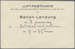 Ballonpost: 1924/1997, Sophisticated Holding Of Several Hundred Balloon Covers/cards (mainly Flown M - Airships