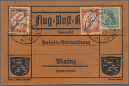 Flugpost Deutschland: 1909/1914, Pionierflug- Und Zeppelinpost, Gehaltvolles Konvolut Mit 14 Belegen - Airmail & Zeppelin