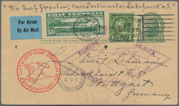 Flugpost Alle Welt: 1924/1938, Interesting Lot With 20 Airmail- And Zeppelin-covers, Comprising Euro - Other & Unclassified