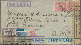 Flugpost Alle Welt: 1940/1945, Lot With Ca.50 WWII Airmail Covers, Comprising Latin America, Europea - Altri & Non Classificati