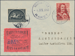 Raketenpost: 1945-1960 Rocket Mail: Specialized Collection Of 30 Covers Of Dutch Rocket Mail And 142 - Altri & Non Classificati