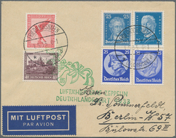 Zeppelinpost Deutschland: 1924/1938, Attraktive Partie Mit 18 Zeppelinbelegen Ab Amerikafahrt Z.R.3 - Poste Aérienne & Zeppelin