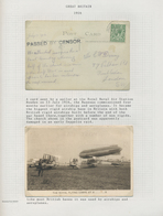 Zeppelinpost Europa: 1914/1918, WWI AIR SHIPS, Collection Of Apprx. 39 Covers/cards On Written Up Al - Sonstige - Europa