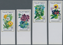Thematik: Flora, Botanik / Flora, Botany, Bloom: 1975, MOROCCO: Flowers Complete Set Of Four Incl. 0 - Otros & Sin Clasificación