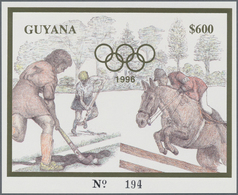 Thematik: Olympische Spiele / Olympic Games: 1993, Guyana. Complete Set Of 5 Times 2 GOLD And SILVER - Autres & Non Classés