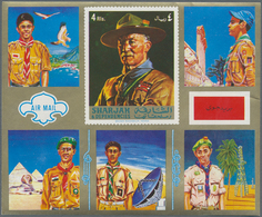 Thematik: Pfadfinder / Boy Scouts: 1971, Sharjah, Holding Of Some Thousand "Boy Scouts" Souvenir She - Autres & Non Classés