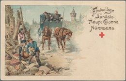Thematik: Rotes Kreuz / Red Cross: 1906-1948: Sieben Briefe Und Karten Vom Bzw. An Verschiedene Sekt - Croce Rossa