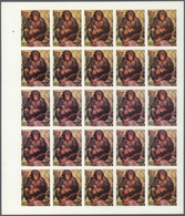 Thematik: Tiere-Affen / Animals-monkeys: 1972. Sharjah. Progressive Proof (6 Phases) In Complete She - Scimmie