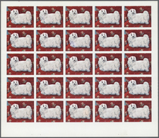 Thematik: Tiere-Hunde / Animals-dogs: 1972. Sharjah. Progressive Proof (6 Phases) In Complete Sheets - Hunde