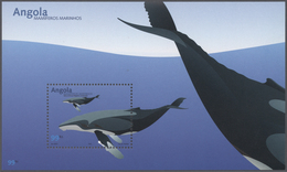 Thematik: Tiere-Meeressäuger (u.a. Wale) / Animals-aquatic Mammals: 2004, Angola: WHALES AND DOLPHIN - Otros & Sin Clasificación