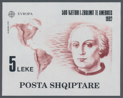 Albanien: 1992, 500 Years Of Discovery Of America Miniature Sheet ‚Christoph Columbus‘ (Europa-CEPT) - Albanië