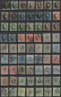 Belgien: 1849/1920, Collection/assortment Of Apprx. 320 Stamps On Stockpages, From Medaillons/semi-c - Colecciones