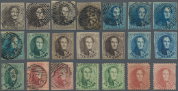 Belgien: 1849/1940 (ca.), Duplicates On Stockcards With A Great Section Classic Issues From Imperfor - Sammlungen