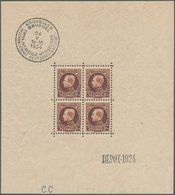 Belgien: 1924, International Stamp Exhibition Brussels ‚King Albert‘ 5fr. Redbrown In A Lot With Fiv - Collections