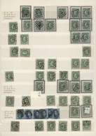 Belgien - Stempel: 1849/1870 (ca.), Comprehensive Collection/accumulation Of Apprx. 900 Stamps From - Otros & Sin Clasificación