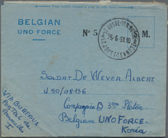 Belgien - Besonderheiten: 151/1952, 32 Mostly Preprinted Folded Letters From Belgium To Soldiers Of - Altri & Non Classificati