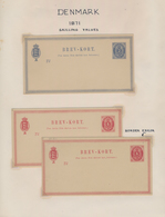 Dänemark - Ganzsachen: 1871/1997 Postal Stationery Collection Starting From P 1 With Total Ca. 315 I - Interi Postali