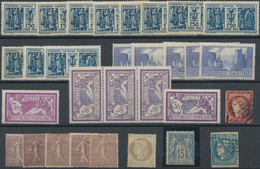 Frankreich: 1849/1955 (ca.), FRENCH PHILATELIC TREASURE, Sophisticated Accumulation On Stockcards Wi - Collezioni