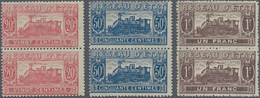 Frankreich - Postpaketmarken: 1901, UNISSUED ‚Reseau D’Etat‘ Steam Locomotive Issue 20c. Carmine, 50 - Otros & Sin Clasificación