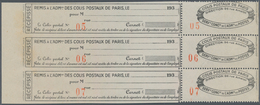 Frankreich - Postpaketmarken: 1930, Two-part Coupon 'COLIS POSTAUX DE PARIS' Black On White Paper (w - Altri & Non Classificati