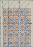 Frankreich - Postpaketmarken: 1935, Grands Reseaux De Chemins De Fer Francais 90fr.blue/red In A Lot - Altri & Non Classificati