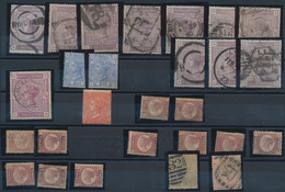 Großbritannien: 1850/1940 (ca.), Mainly Up To 1910, Used And Mint Accumulation On Stockcards With Pl - Autres & Non Classés