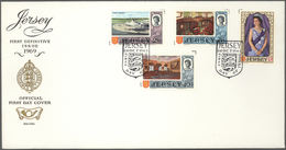 Großbritannien - Kanalinseln: 1969-1980 Ca.: More Than 200 FDCs From Guernsey, Isle Of Man And Jerse - Ohne Zuordnung