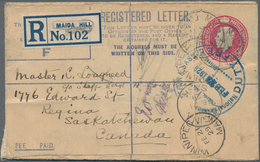 Großbritannien - Ganzsachen: 1902/53 KINGS Ca. 220 Unused And Commercially Used Postal Stationeries, - 1840 Buste Mulready