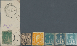 Altitalien: 1851-1862, Huge Stock Of Mint And Used Stamps Including Papal State 1 Scudo Mint Hinged - Collections