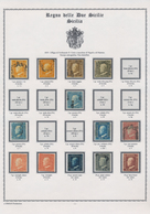 Italien - Altitalienische Staaten: Sizilien: 1859, Used And Mint Assortment Of 13 Stamps On Written - Sicilia