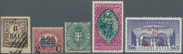 Italien: 1859/1953, Italian Area, Mint And Used Lot Of Better Stamps, E.g. Romagna Sass. 8 On Piece - Collections