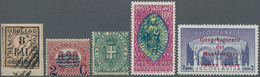 Italien: 1859/1953, Italian Area, Mint And Used Lot Of Better Stamps, E.g. Romagna Sass. 8 On Piece - Verzamelingen