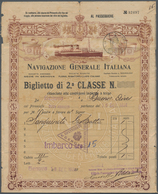 Italien: 1860's-1950's Ca.: Hundreds Of Used Stamps, Few Mint, And Several Covers And Documents, Wit - Lotti E Collezioni