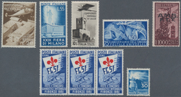 Italien: 1934/1955, Nice Doublet Collection, Mostly Mint Never Hinged, With Many Better Issues I.a. - Colecciones